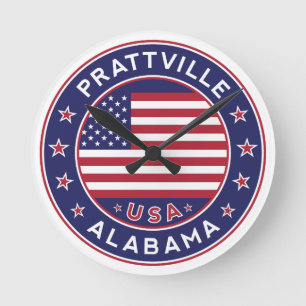 Prattville, Alabama Runde Wanduhr