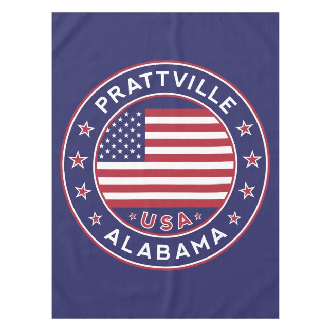 Prattville, Alabama Tischdecke (Vorderseite)