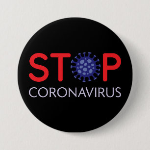 Prävention von Coronavirus, Eindämmung der Ausbrei Button
