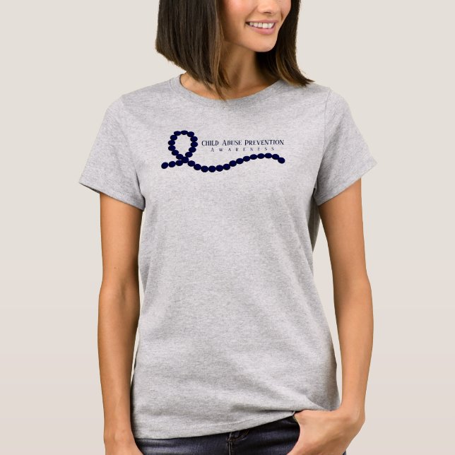 Prävention von Kindesmissbrauch: Dunkle blaue Schl T-Shirt (Vorderseite)