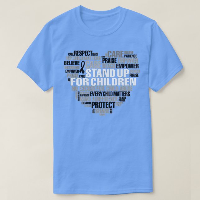 Prävention von Kindesmissbrauch verhindert Kinderm T-Shirt (Design vorne)