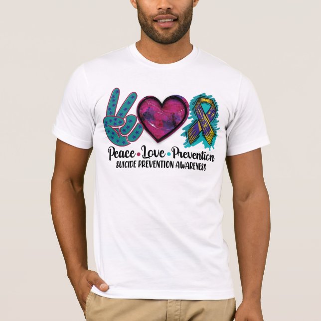 Prävention von Lieben und Suizidprävention Bewusst T-Shirt (Vorderseite)