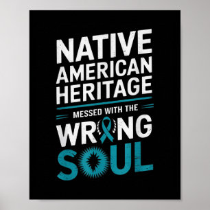 Prävention von Selbstmord bei indigenen Amerikaner Poster