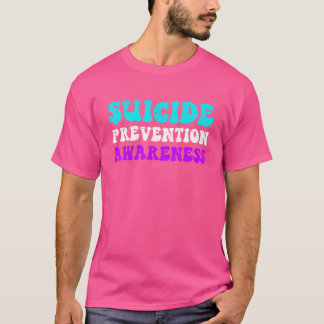 Prävention von Suiziden Bewusstsein für Aquamarine T-Shirt