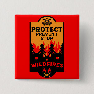 Prävention von Waldbränden Button