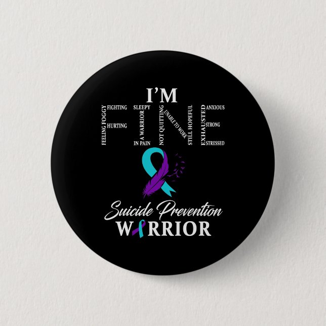 Präventionswarrior Button (Vorderseite)