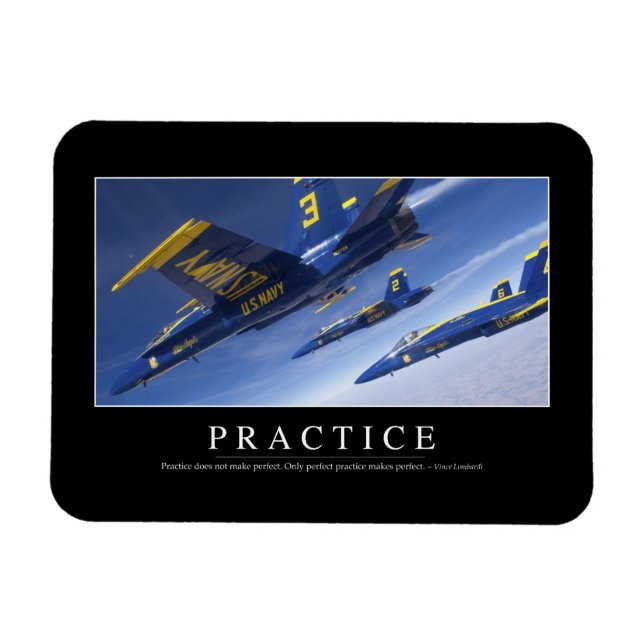 Praxis: Inspiration Zitat Magnet (Horizontal)