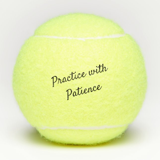 Praxis mit Geduld Tennisbälle (Vorderseite)
