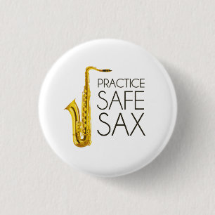 Praxis-Safe-Saxophon Button