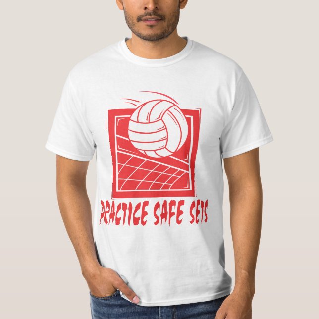Praxis-sicherer Set-Volleyball T-Shirt (Vorderseite)
