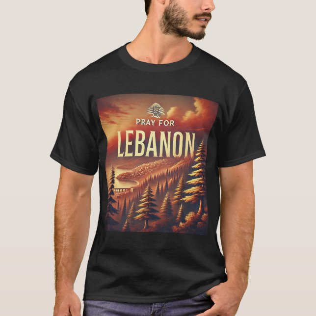 PRAY FOR LEBANON T-Shirt (Vorderseite)