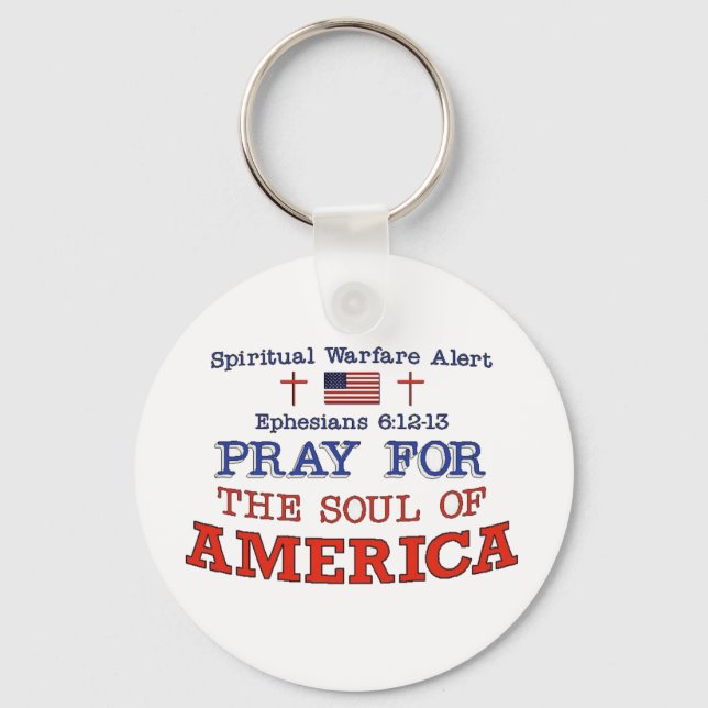 PRAY FÜR DEN AMERIKA-Schlüsselanhänger Schlüsselanhänger (Vorderseite)