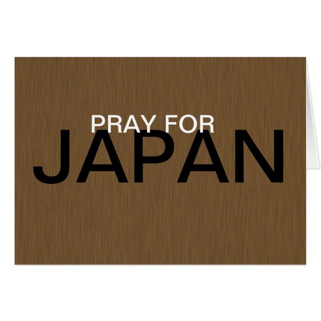PRAY FÜR JAPAN (Vorderseite (Horizontal))