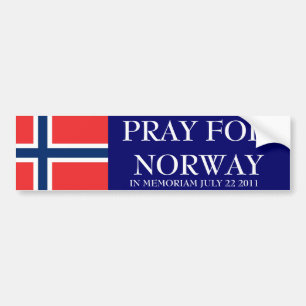 PRAY FÜR NORWEGEN AUTOAUFKLEBER