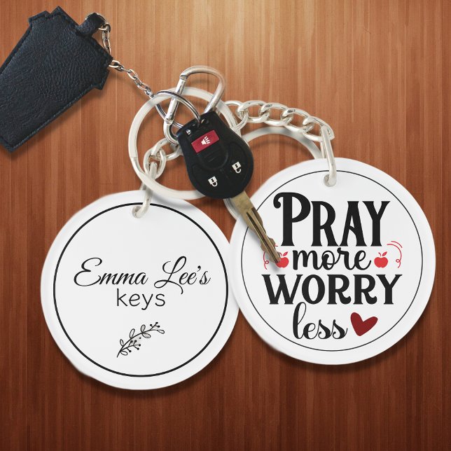 Pray More Worry Less Christian Quote Custom (Créateur téléchargé)