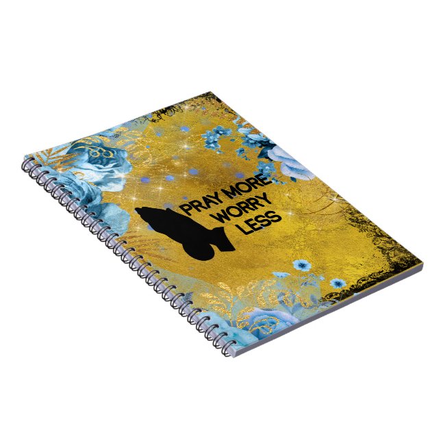 Pray More Worry Less Prayer Notizblock (Rechte Seite)