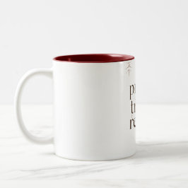 Pray Train Repeat Becher – Christliche Fitness-Mot Zweifarbige Tasse