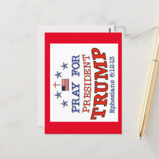 PRAY UM PRES. TRUMP-Postkarte Postkarte