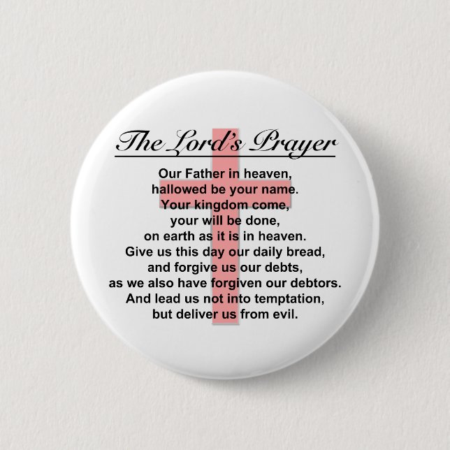 Prayer des Lords Button (Vorderseite)