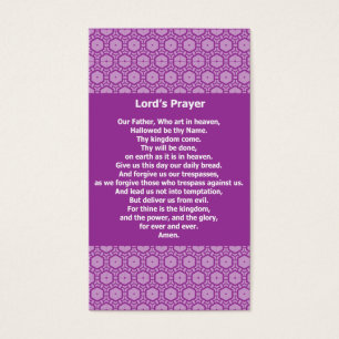 Prayer Evangelical Witness Cards de seigneur