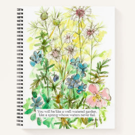 Prayer Journal Bible Verse Isaiah 58 11 Primrose Notizbuch