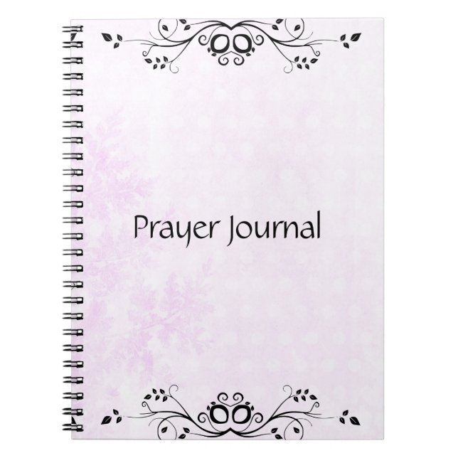 Prayer Journal-Notebook in Rosa Notizblock (Vorderseite)