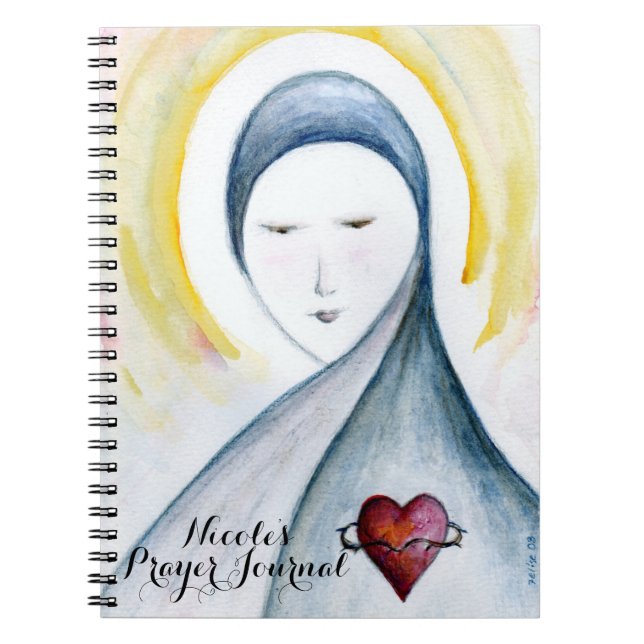Prayer Journal Vibrant Hail Mary Notizblock (Vorderseite)