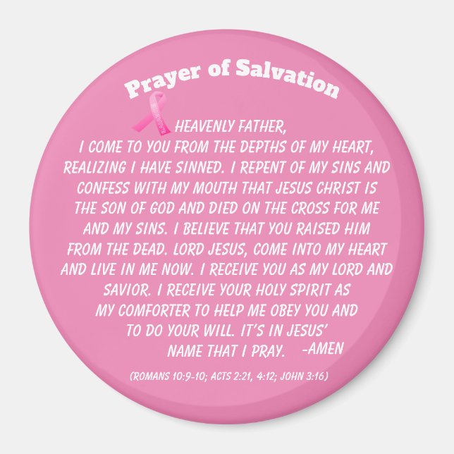 PRAYER OF SALVATION MAGNET (Vorne)