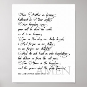 Prayer Print des Lords Poster