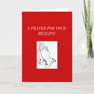 praying_hands, A PRAYER FOR YOUR HEALING Feiertagskarte