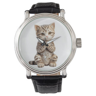 Praying Kitten Armbanduhr