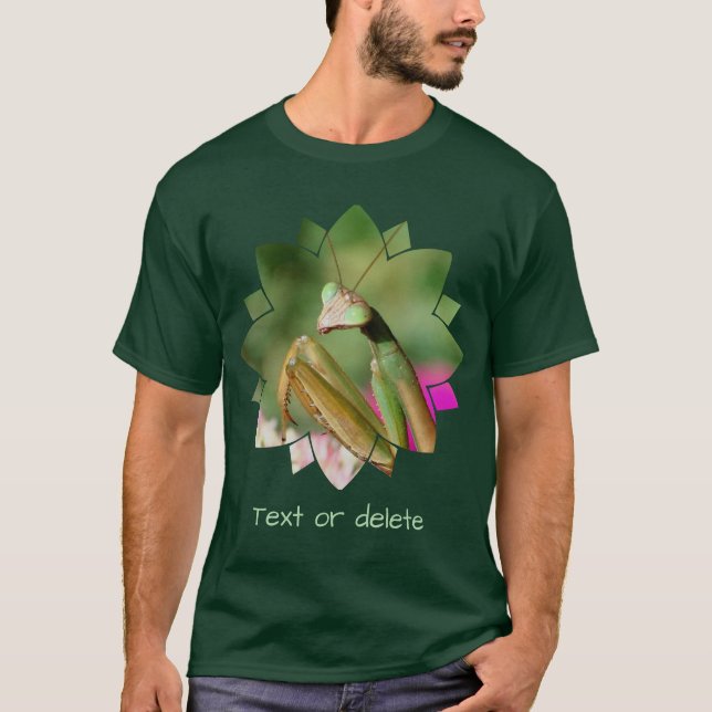 Praying Mantis Insect Personalized T-Shirt (Vorderseite)