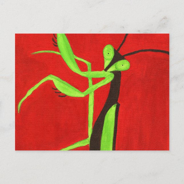 Praying Mantis Postkarte (Vorderseite)