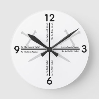 Praying the Watches Clock Runde Wanduhr