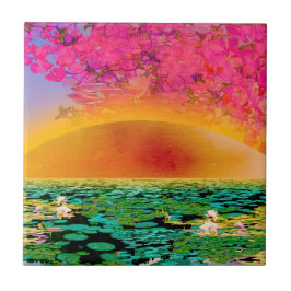 PRAYMANTIS AM SONNENSATZ FLIESE