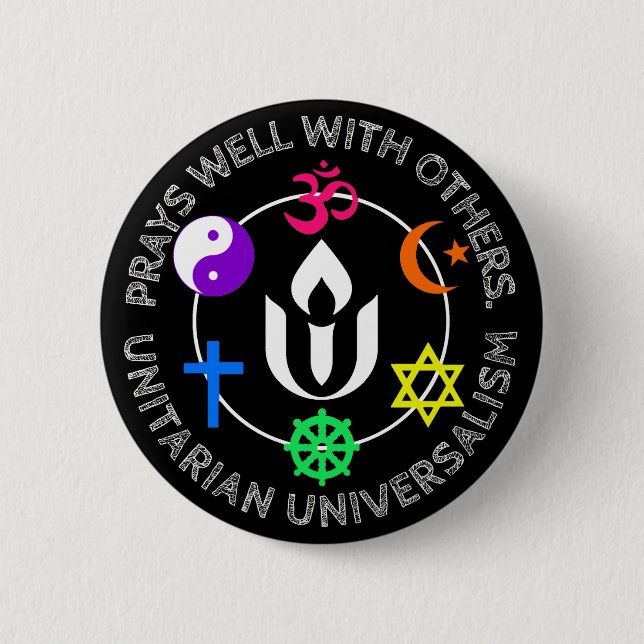 Prays well with others button (Vorderseite)