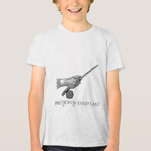 Präzision in jedem Wurf Tri-Blend Shirt