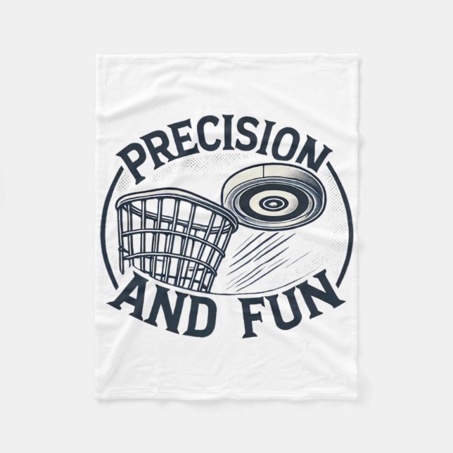 Präzision und Spaß - Disc Golf Meisterschaft  Fleecedecke (Vorderseite)