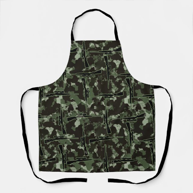 Präzisionsklage: Jagdmotiv Camouflage Patter Schürze (Vorderseite)