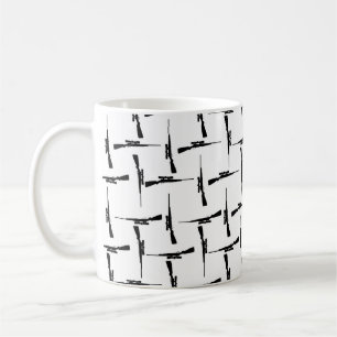 Präzisionskleidung: Jagdmotiv Schwarz/Weiß P Kaffeetasse
