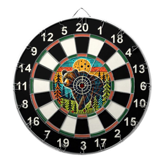 Präzisionsziel für den Bärenwald Dartscheibe (vorne)