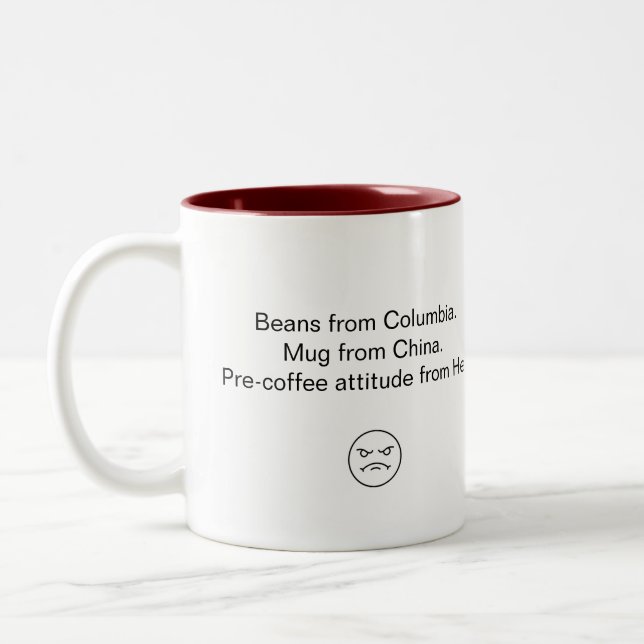 Pre-coffee Attitude coffee Tasse (Links)