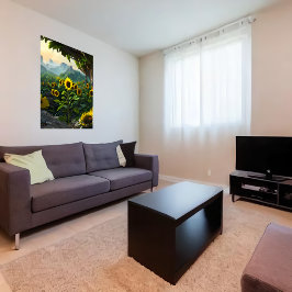 Pré de tournesols | AI Art Poster