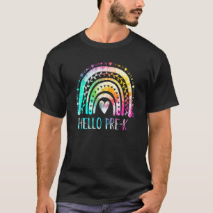 Pre K Back to School Hello Kindergarten Gefärbte K T-Shirt