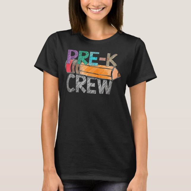 Pre-K-Crew für Mädchen T-Shirt (Vorderseite)
