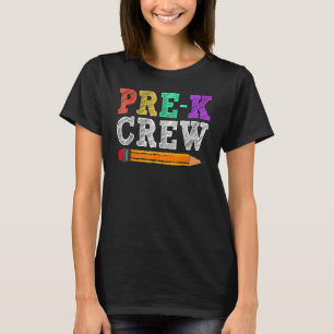 Pre-K-Crew-Vorschullehrer zurück zur Schule T-Shirt