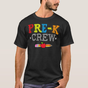 Pre-K-Crew-Vorschullehrer zurück zur Schule T-Shirt