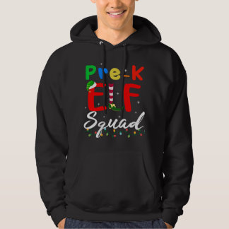 Pre-K ELF Squad Funny Christmas ELF Lehrer Studen Hoodie