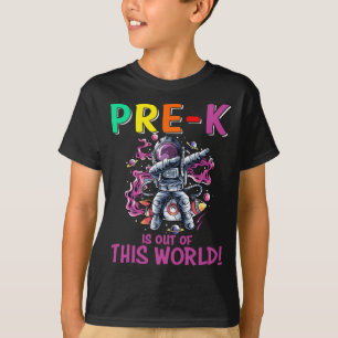 Pre-K ist aus diesem Welt ersten Tag der Schule T-Shirt