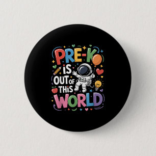 Pre-k ist aus diesem Weltraumplaneten Lehrer F Button